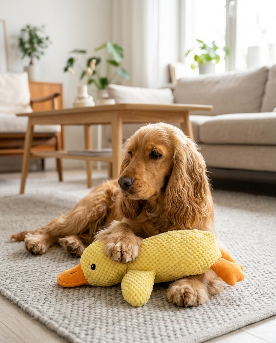 Peluche Pato Tranquilizador para Perros