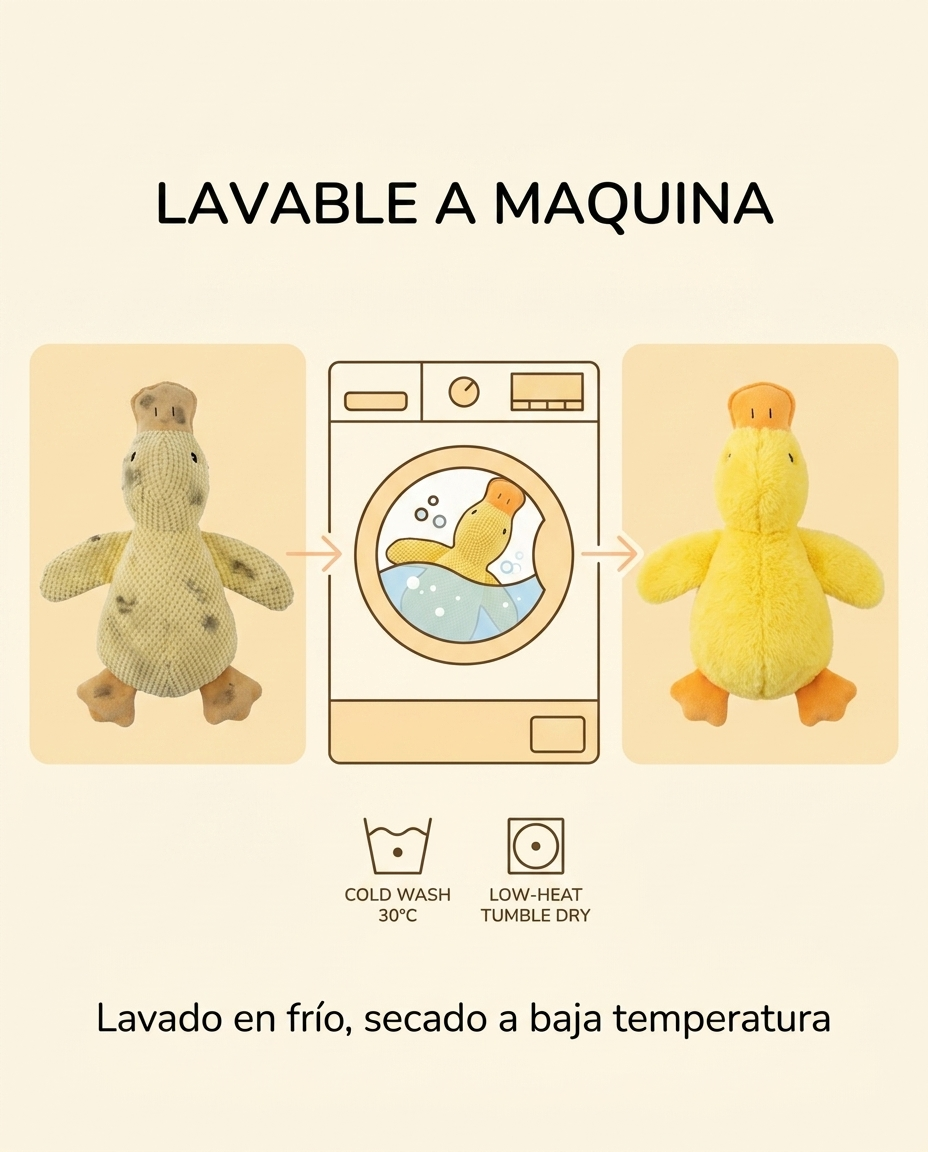 Peluche Pato Tranquilizador para Perros