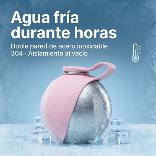 Agua fría durante horas: doble pared de acero inoxidable 304 con aislamiento al vacío